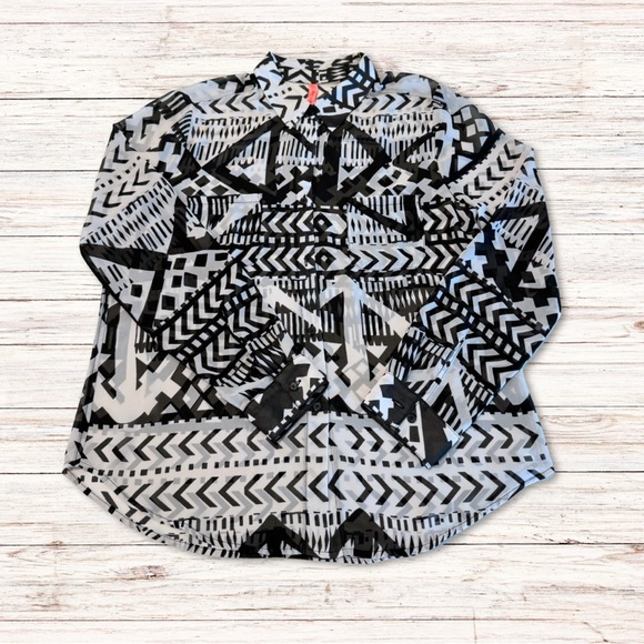 Eight Sixty Womens Long Sleeve Button Up Top Blouse S - Picture 2 of 7